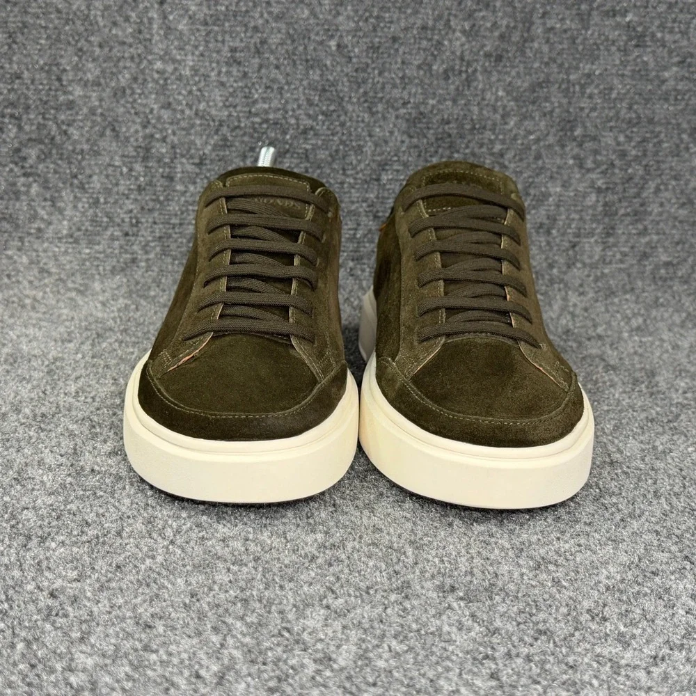 Allen Edmonds Oliver Slip On Stretch Lace Sneakers Men's 11 Green‎ Suede Shoes